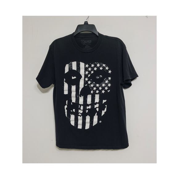 Misfits T-shirt featuring the iconic skull with American flag sz M punk rock - Picture 1 of 3